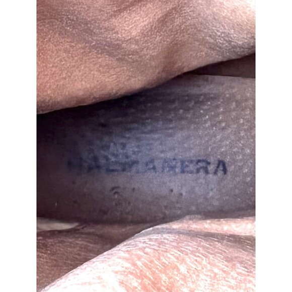 Halmanera Womens Riding Boot Size 38 8 Tall Black Leather Buckle Strap Italy - Picture 12 of 12